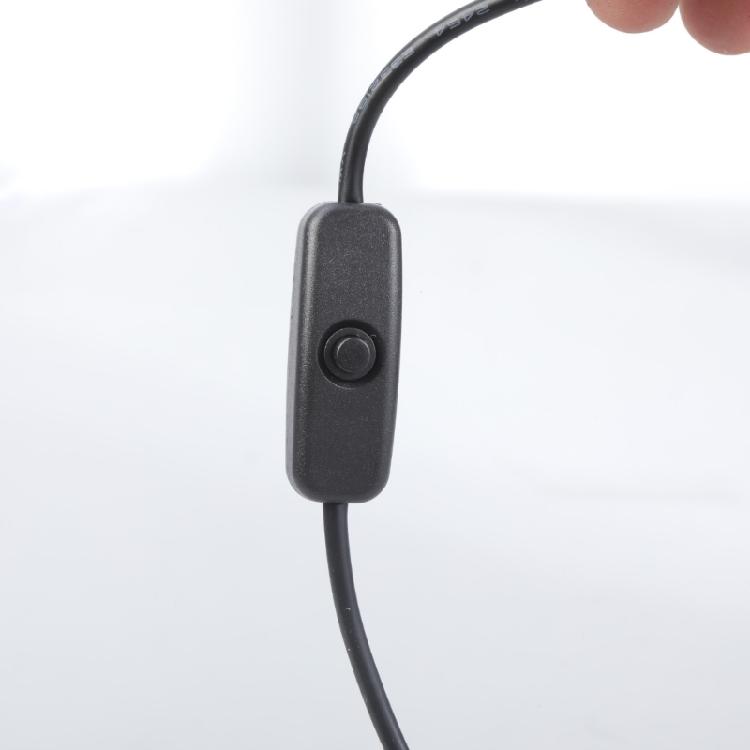 3.5x1.35mm Male to Female Extension Cord Power Adapter Cable with Switches for LED Light Camera CCTV Security Camera