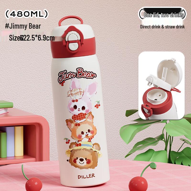 DeleBear Dubbelanvändning Isolerad Vattenflaska