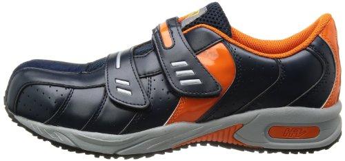 Nissin Rubber Hyper V #228 Work Shoes, Oil-Resistant, Non-Slip, Lightweight, with Toe Cap, Men's, Navy, Size 27.0