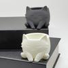 Yousheng 3D Printed Cat Planter Pot Indoor Outdoor Animal Shape Succulents Herb Plants Flower Pot Container Home Balcony Garden Decoration