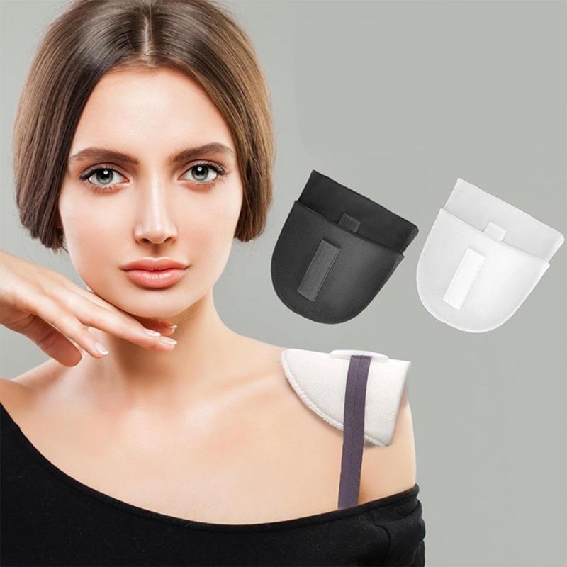 2 Pairs Breathable Shoulder Pads Soft Sponge Shoulder Pads 1cm Thickness Sewing Supplies Set-in Shoulder Pads