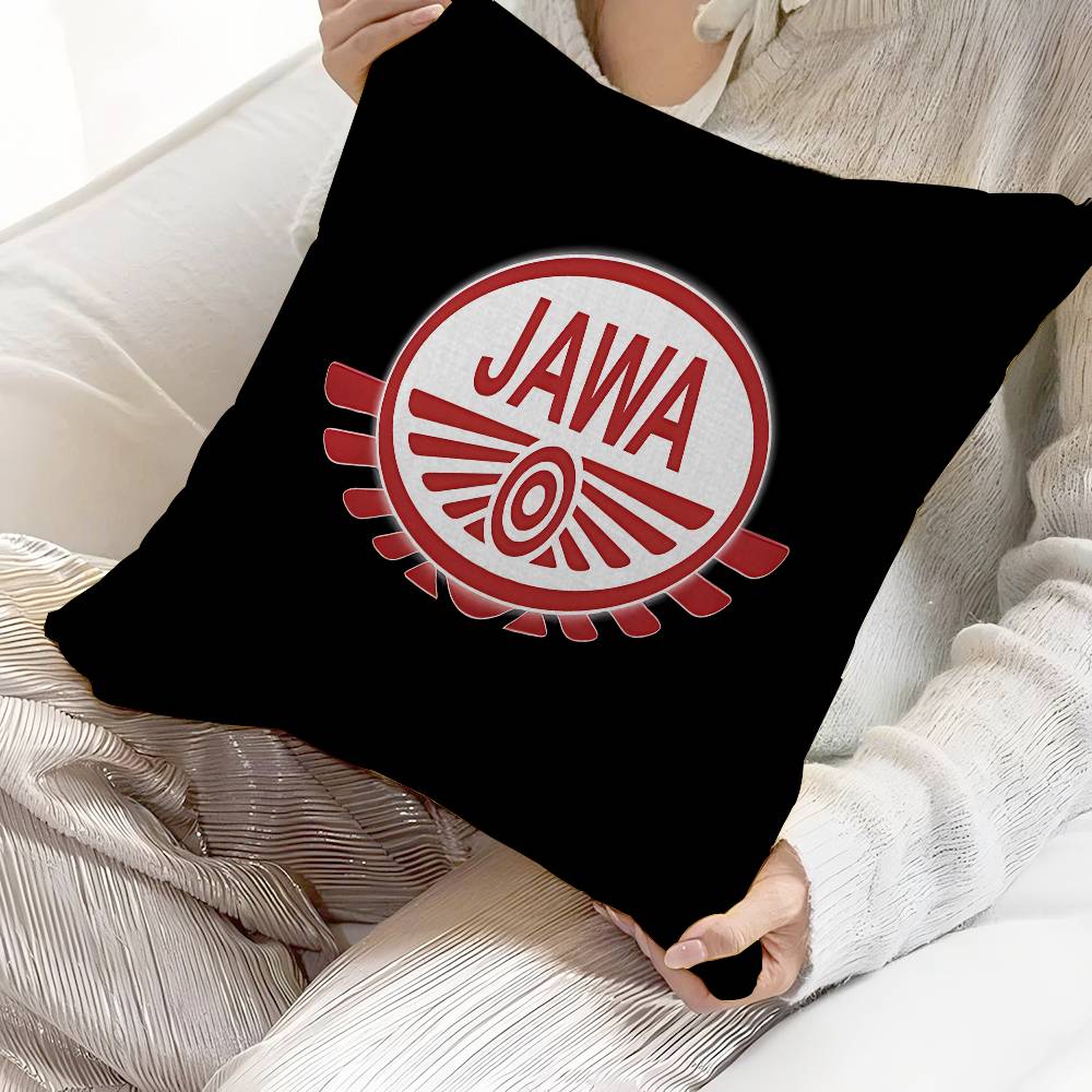 J-Jawas motorcycle logo printed Pillow Cover for Bedroom Room and Living Room Sofa Decorative Cushion Cover