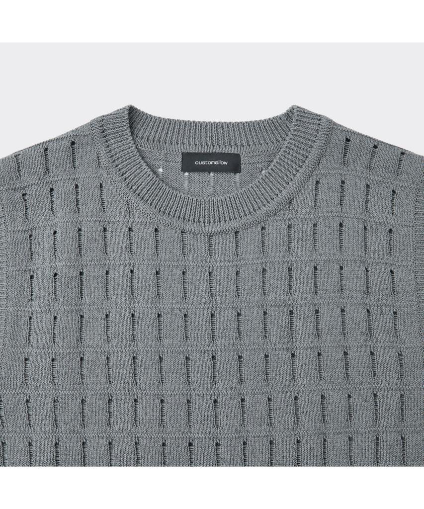 Keoseuuteommellou Gray Knit Vest Cwwam26401Gyx