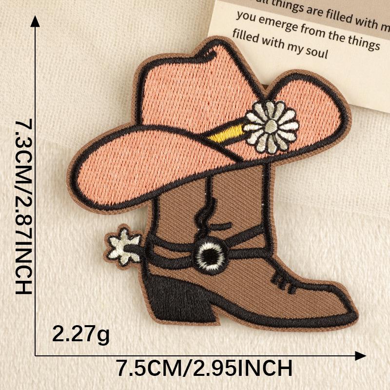 Dooku Original Western Cowboy Stickaufnäher für Schuhe & Bekleidungszubehör