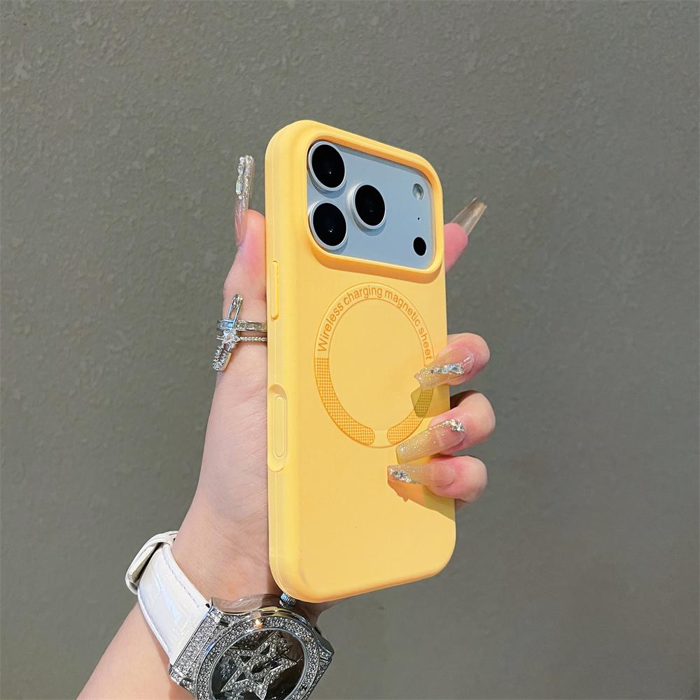Matte Liquid Silicone Magnetic For Magsafe Phone Case For iPhone 17 Air 16 15 14 13 12 11 Pro Max Solid Color Protection Cover