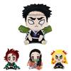 17cm Demon Slayer Xmas Gifts Plush Toys Set Nezuko Tanjiro Giyuu Inosuke Zenitsu