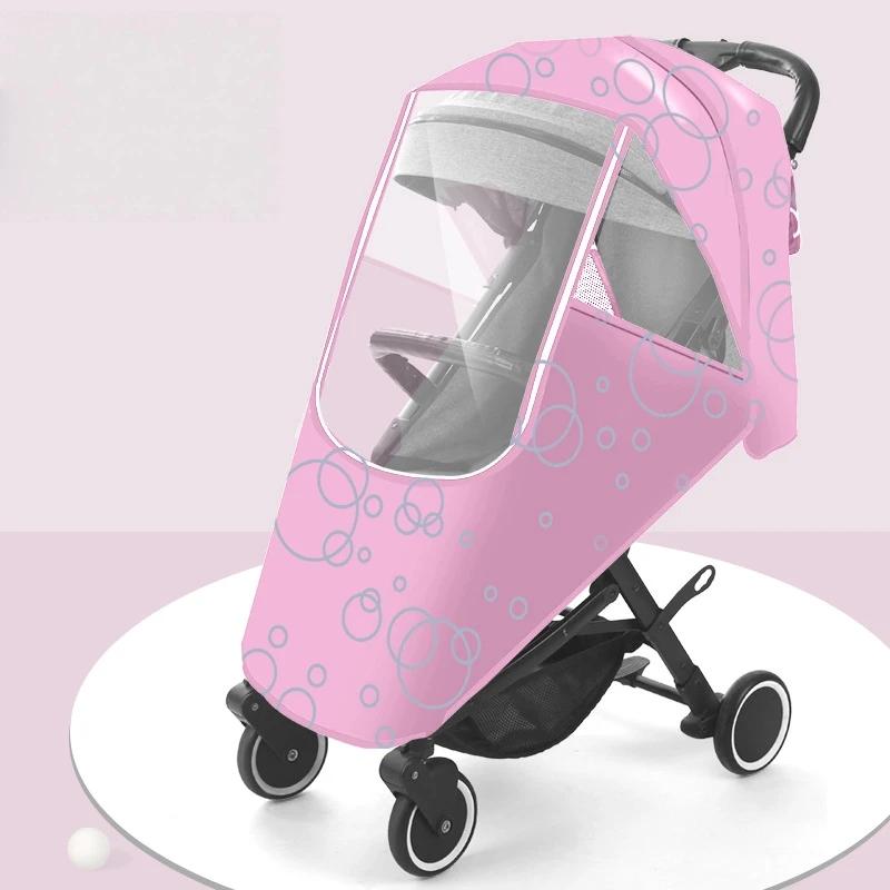 Winter Thicken Baby Stroller Rain Cover - Universal Fit Waterproof Wind/Dust Shield Full Raincoat for Pushchair Accessories