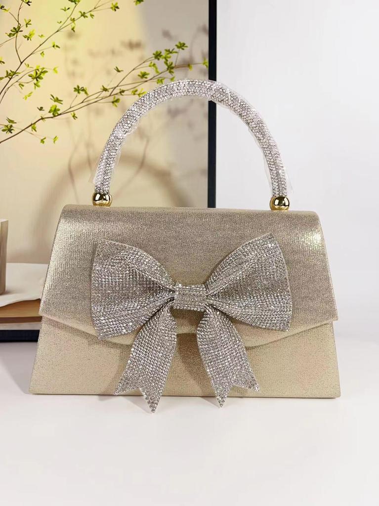 Elegant Bow Evening Crossbody Bag for Women – Trendy European & American Style