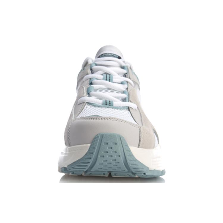 Li Ning Breathable Low top Casual Shoes Women's Light Gray Green AGCQ062-3