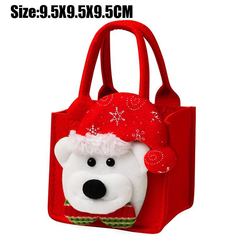 Christmas Felt Bag Creative Handbag Christmas Eve Apple Box Ping'an Fruit Bag Hand-held Gift Packaging Candy Decoration Gift Bag
