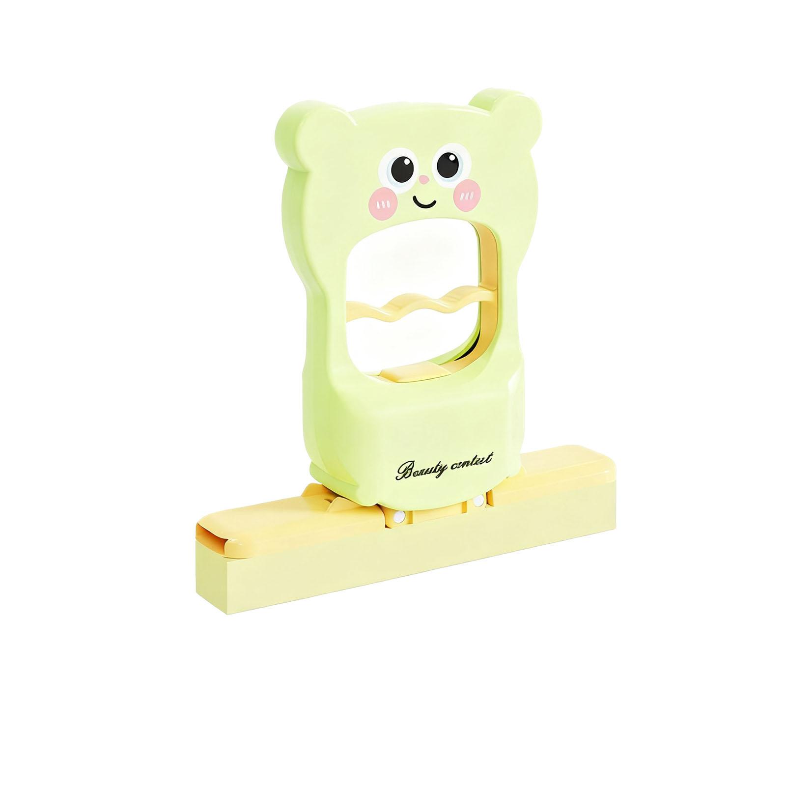 

Милая мультяшная швабра-медвежонок - Маленькая самоотжимающаяся абсорбирующая швабра, Складная микрофибра One Size зелёный