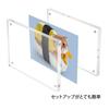 Lapeno Acrylic Photo Gift 2L Transparent Postcard Poster Display Perfect for New and Christmas Frame, Magnetic, Packaging, Size, Double-Sided Clear,