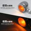 BULLSPANN Motorcycle Turn Signal, LED, Motorcycle Turn Signal, Cannonball Type, High Brightness, Waterproof, Mini