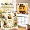 Bee Themed Desk Calendar 2027 Desktop Calendar, Spiral Binding And Thickened Professional Time Management Tool Paper Planner, Decorative Monthly