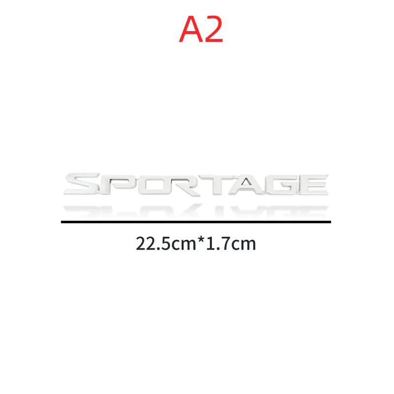 

3D ABS Auto Accessories Sportage Sportage R Car Letter Logo Sticker Rear Bumper Tail Door Trunk Decals Car Styling A2