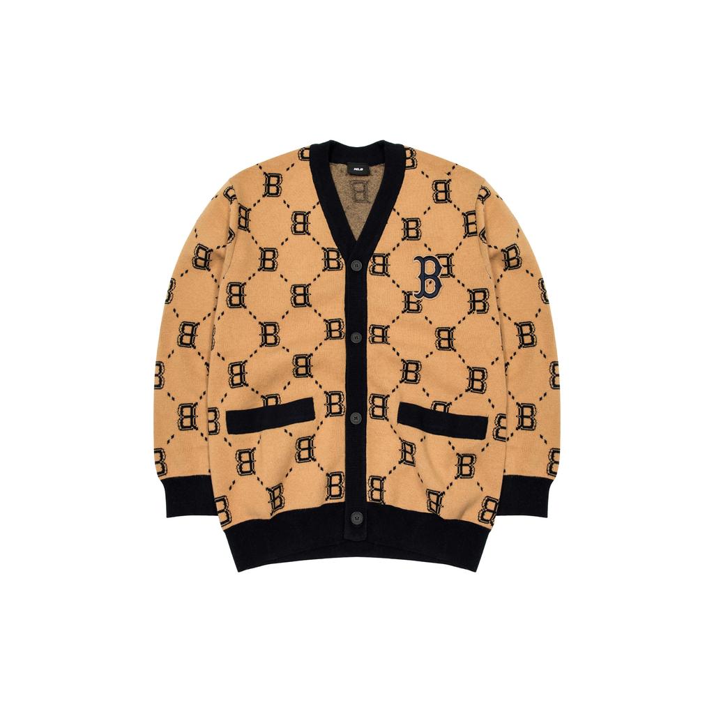 New MLB Boston Red Sox Sweaters Unisex Beige Yellow 3AKCM0224-43BGS