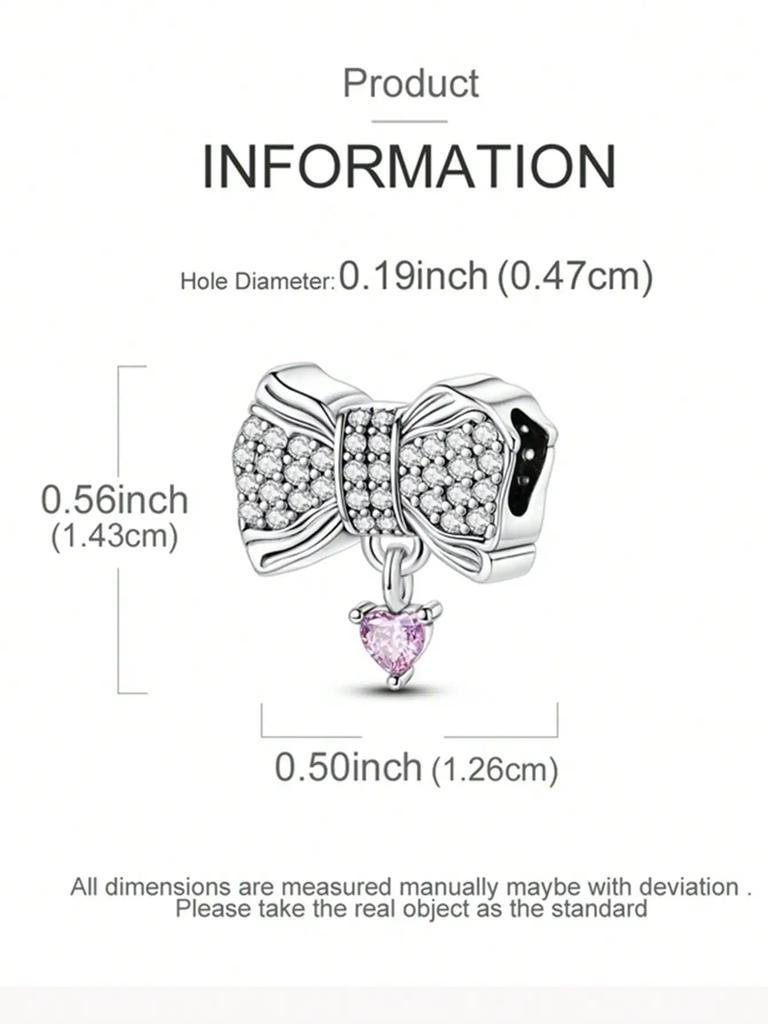 Charms Shiny Bow Beads For Charmsoriginales Bracelet Beads Jewellery Making Women'S Gift