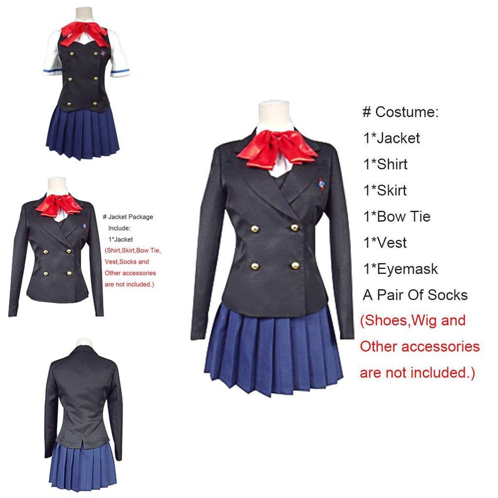 Stylish Another Mei Misaki Akazawa Izumi Cosplay Costume School Uniform With Eyemask