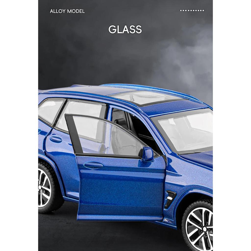 1/32 BMW X3M X3 IM SUV Alloy Metal Diecast Model Car Sound and Light Children's Toy Car High Simulation Ornament Holiday Present
