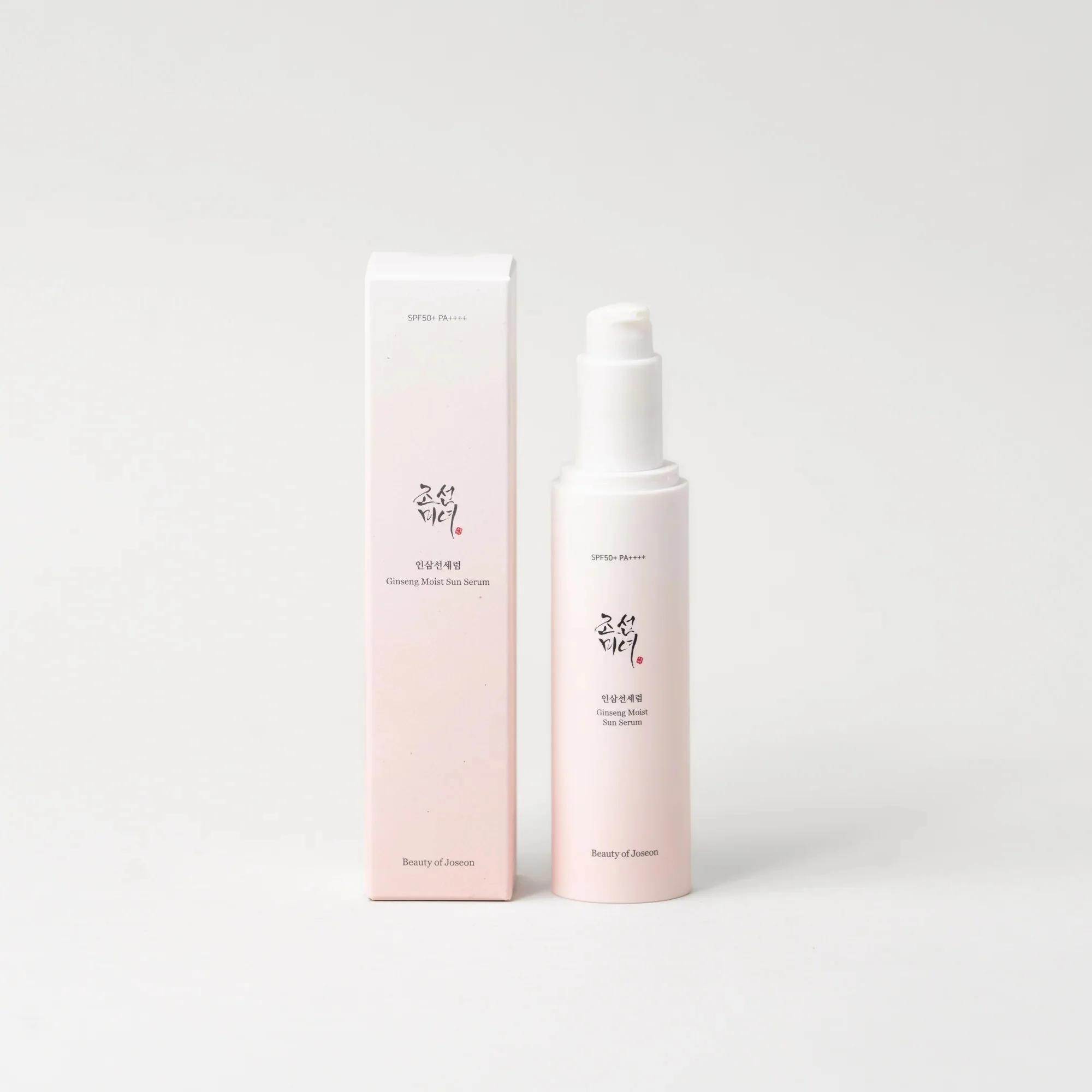 

Beauty of Joseon Увлажняющая солнцезащитная сыворотка с женьшенем SPF 50+ PA++++ 50 мл, Увлажняющая, Корейская косметика, Kbeauty, пробник