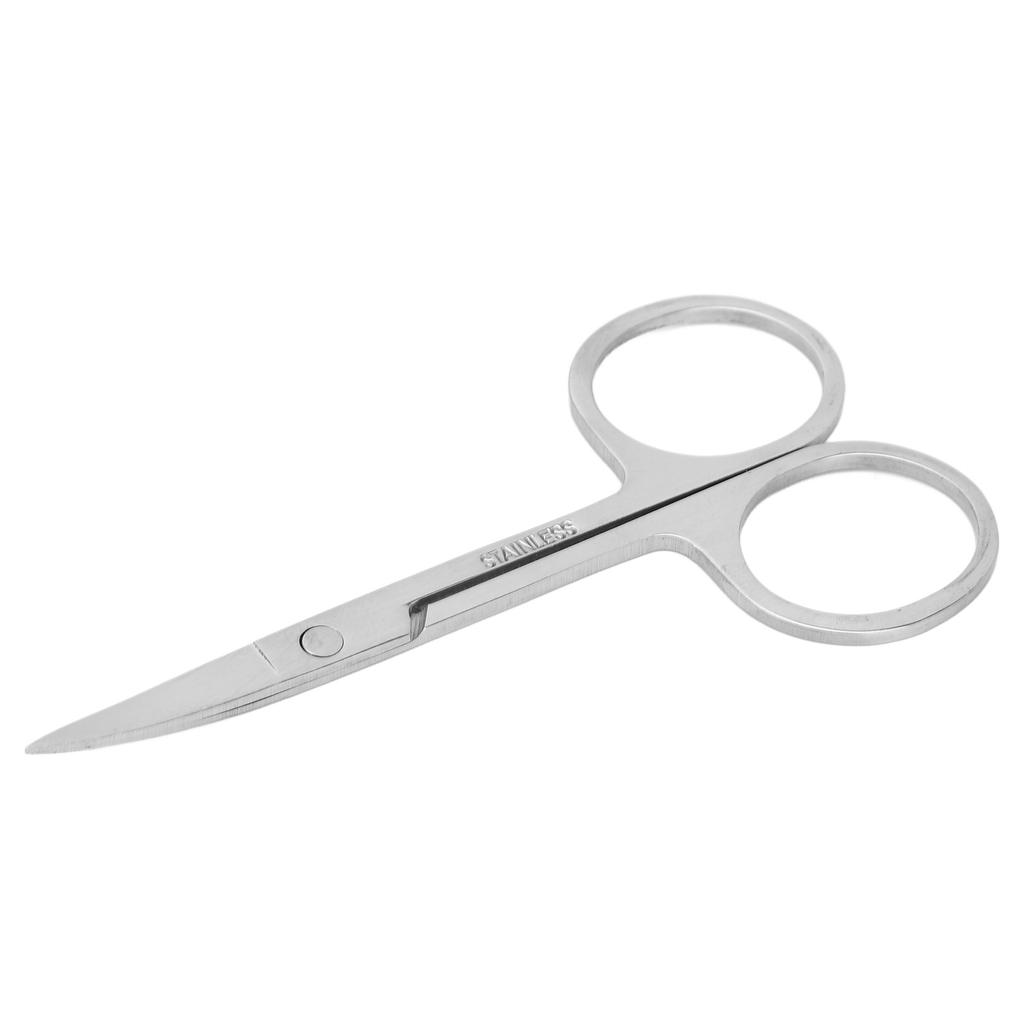 Feine Spitze Augenbrauenschere Edelstahl Gebogene Mund Schönheitsschere für Falsche Wimpern