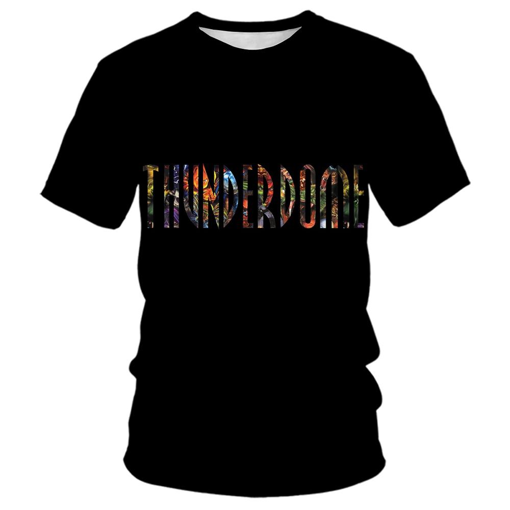 Summer fashion trend men's 3D printed printed personalized cool patterns casual comfortable short sleeved T-shirt