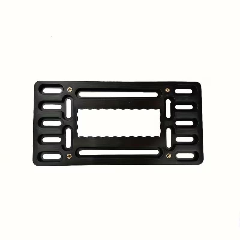 Car License Plate Bracket Front License Plate Holder Mounting Kit Universal Bumper Frame Mount With Stainless Steel Screw Cap