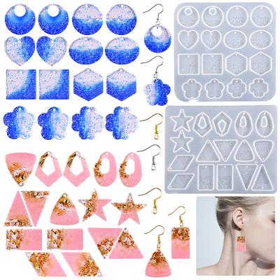 Earrings Pendant Epoxy Resin Silicone Molds Making For DIY Charms Pendant Creative Jewelry Craft