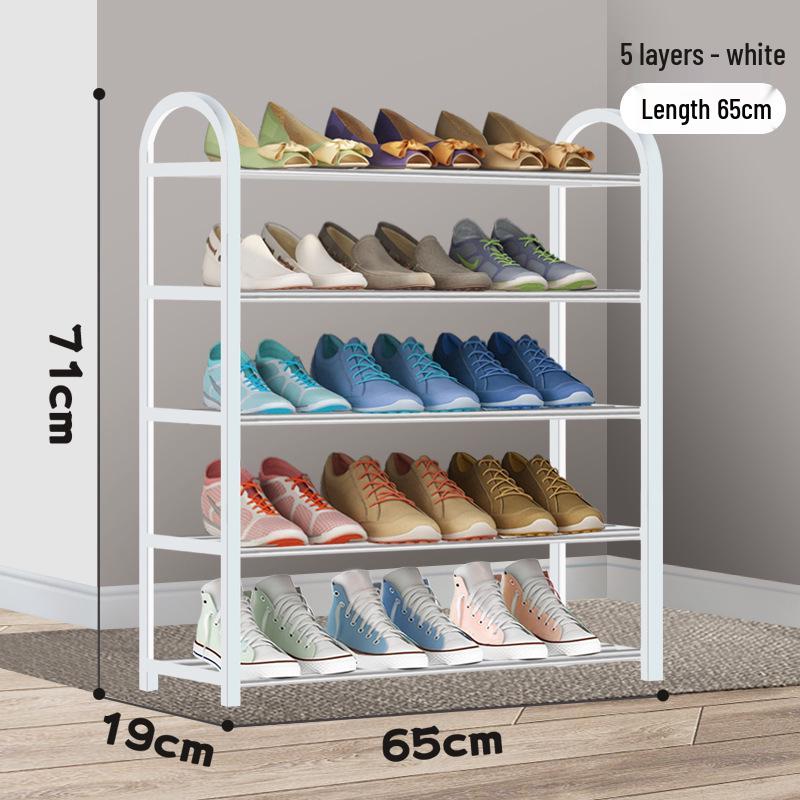 Elegant Multi-Level Metal Shoe Rack, Space-Saving and Economical Home Storage