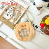 Butter Bear Plush Tote Bag With Zipper Closure For Daily Use