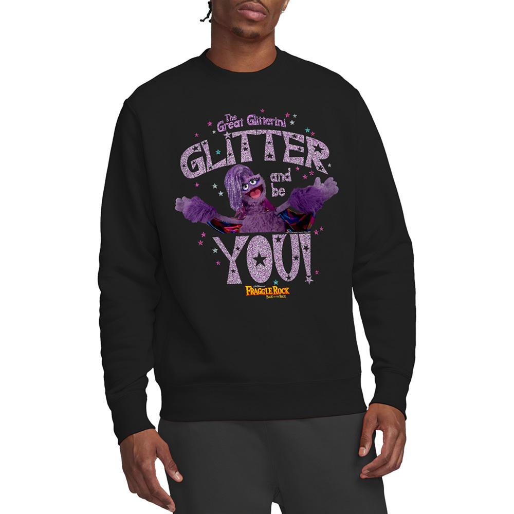 Moletom Fraggle Rock Unissex Adulto Orgulho Glitter E Seja Você Mesmo Grande Glitterini