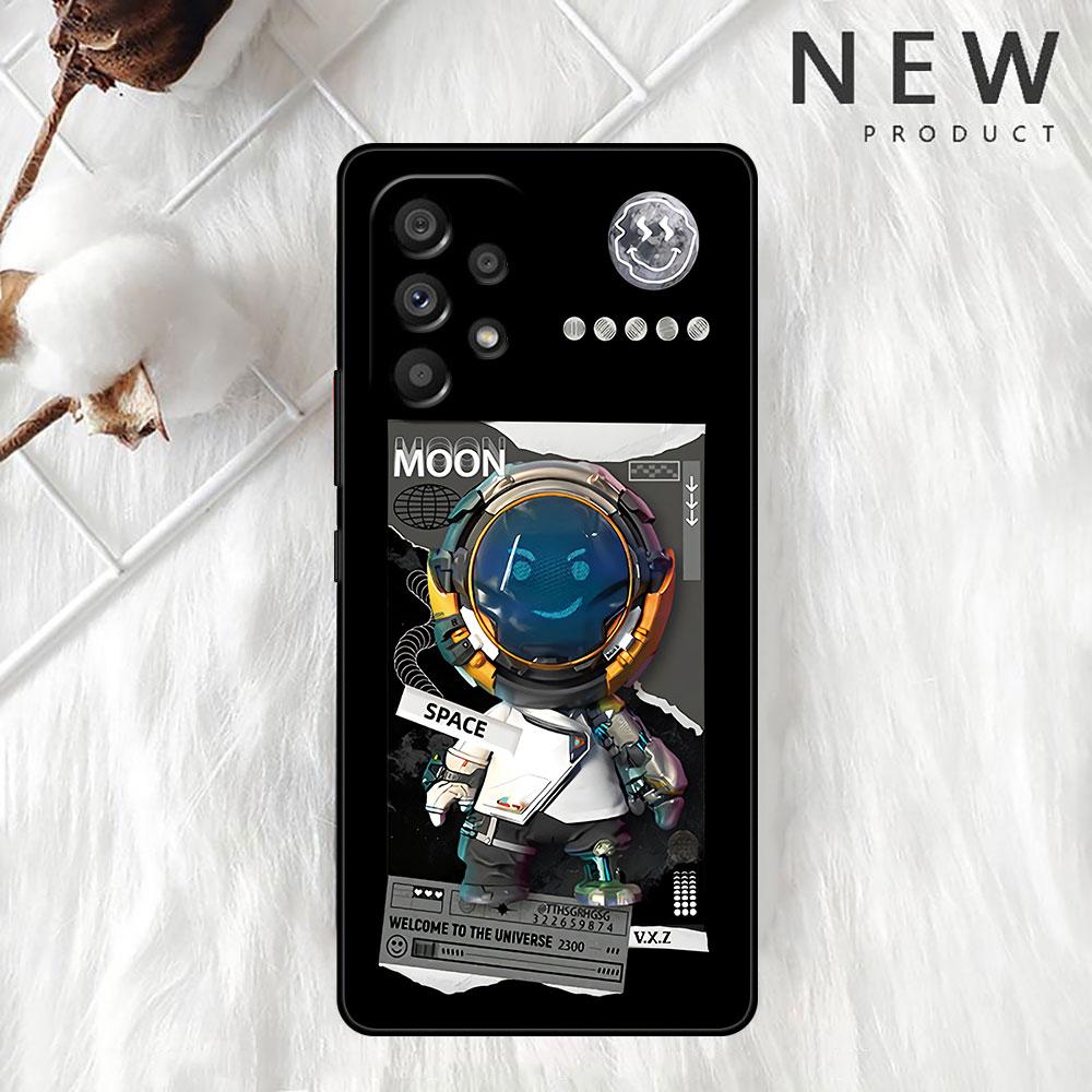 Cartoon Astronaut Star Space Cover For Samsung Galaxy A52 A12 A51 A32 A21s A71 A32 5G A12 A22 A53 A31 A13 A72 A02s Phone Cover