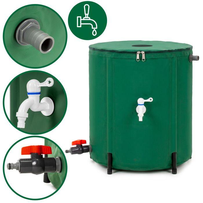 Réservoir pliable - SPRINGOS - 100 L - Tissu enduit PVC - 5 raidisseurs - Montage rapide sans outil