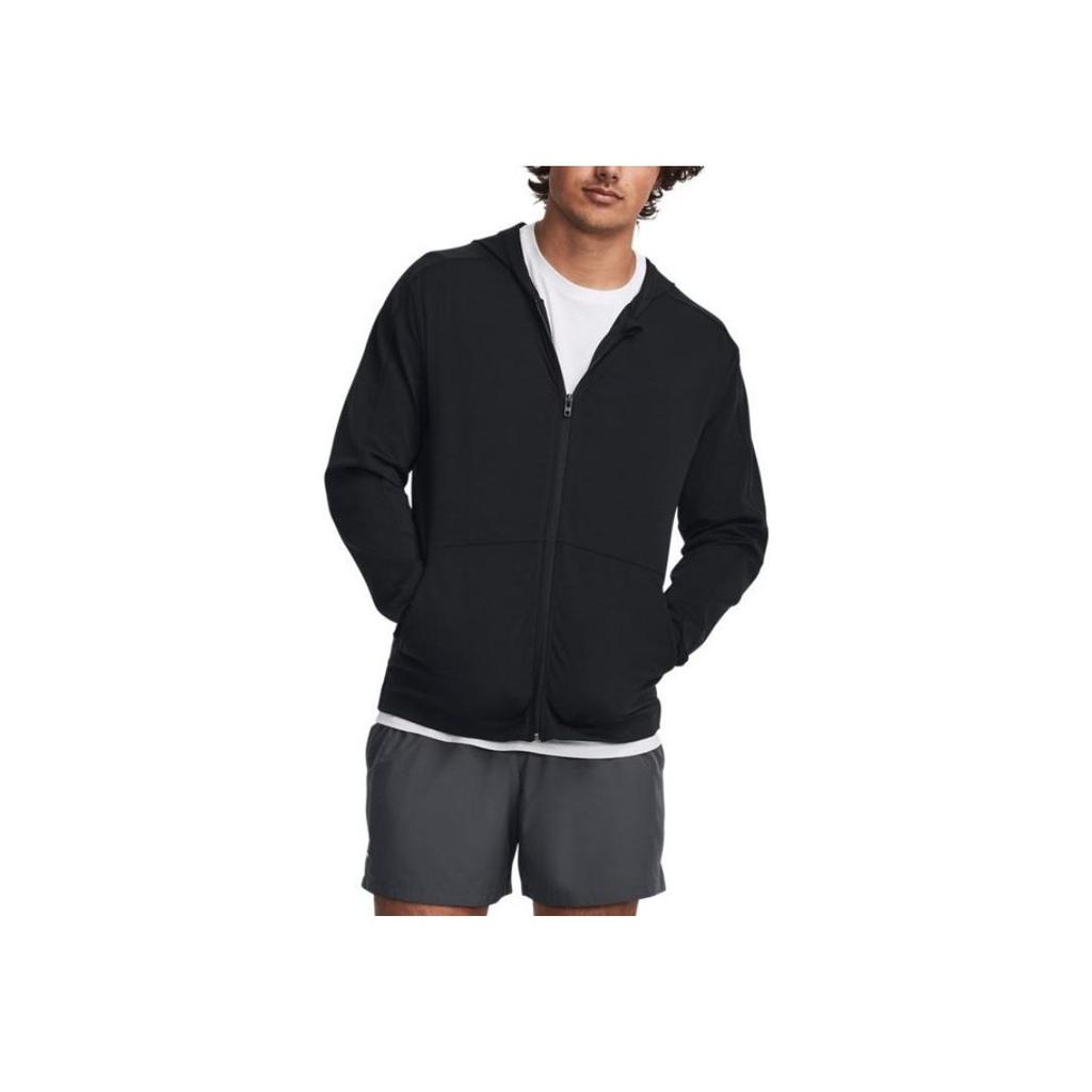 Under Armour Solid Color Training Jacket Men Jackets Black 1379674-001