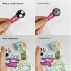 Funy Originality DIY Cartoon Stickers Top Rotatable 3D Stereoscopic Toys Sticker Gyro Combination Kindergarten Reward Gifts