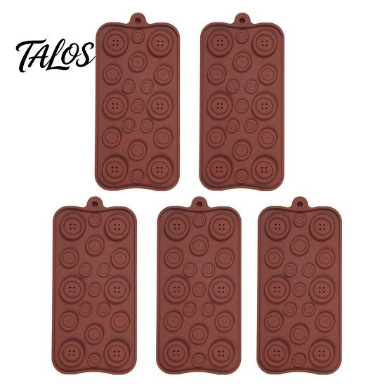 Handmade Candy Molds 19-Hole Silicone Button Molds, Three Sizes DIY Cake Decorating Tray, Dessert Flexible Easy Release Baking Gadgets for Chocolate
