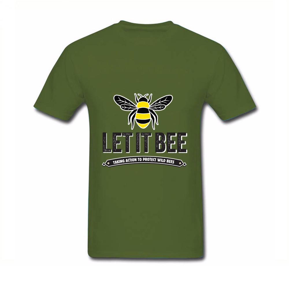 Honey Bee Fashion Funny T Shirt Lovely Personality Man Art Custom Cotton O Neck T