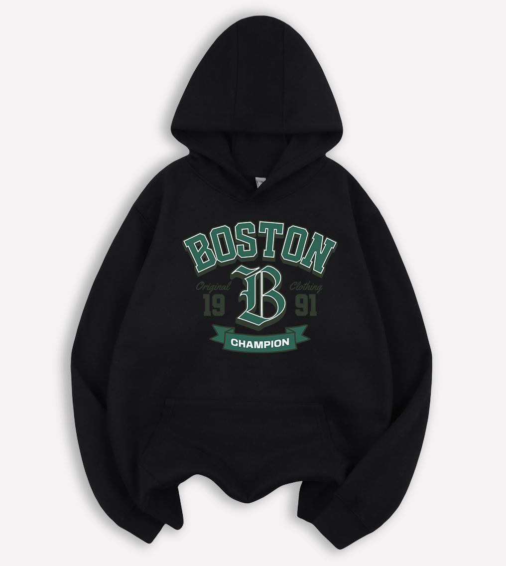 

Boston Number 1991 Art Letter Print Men Hoody Autumn Hip Hop Hoodie Casual Fleece Retro Loose Long Sleeve Unisex Simple Hoodies 2XL