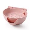 Lazy Snack Bowl Plastic Drainable Multifunction Eat In Bed Snack Storage Box Plate Organizer Fruit Plate Bowl with Phone Holder
