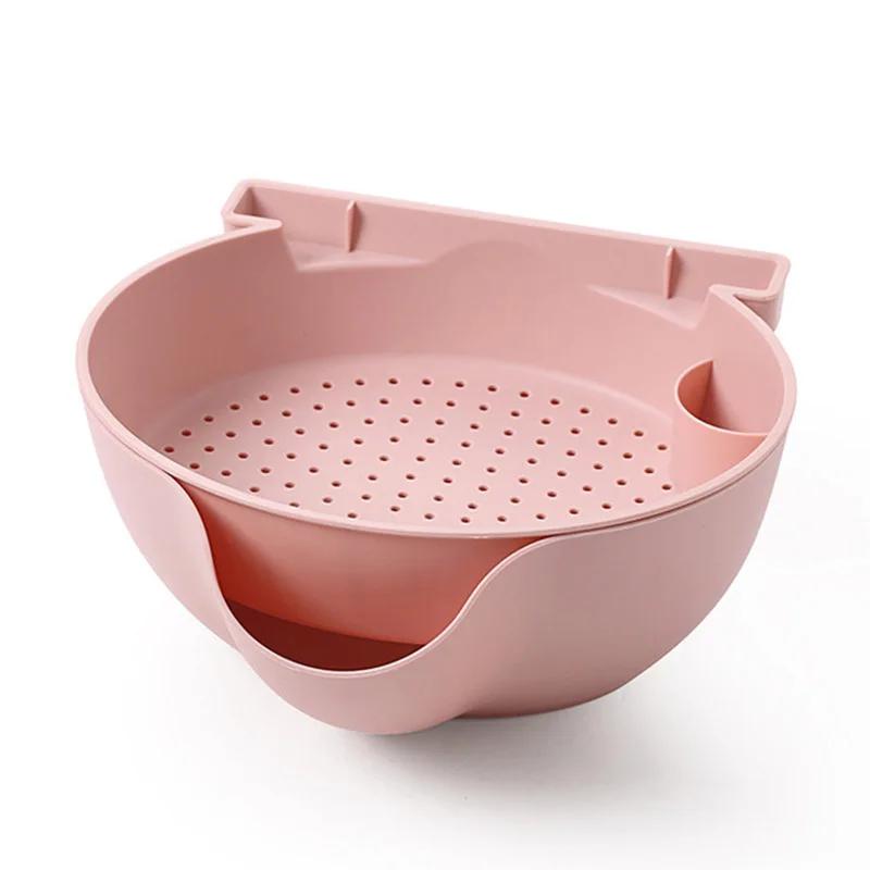 Lazy Snack Bowl Plastic Drainable Multifunction Eat In Bed Snack Storage Box Plate Organizer Fruit Plate Bowl with Phone Holder