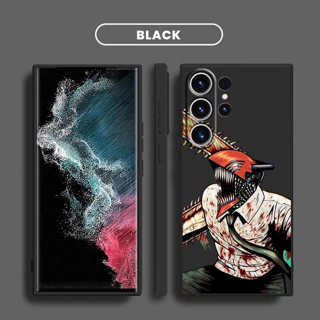 Kettensäge Mann Anime Mode Fall für Samsung Galaxy S10e S8 S9 Plus S10 S22 S23 Ultra S20 Fe S21 5g Weiche Quadratische Flüssigkeit Abdeckung