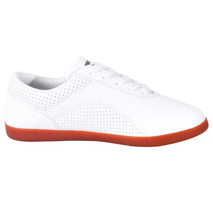 Li Ning Tai Chi Slip Resistant, Abrasion Resistant, Breathable Low top Training Shoes Unisex White Yellow ADBL004-1