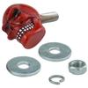 Abfer Skull License Plate Fasteners Car License Plate Frame Bolts 4Pcs Anti Theft Screws Bolt Kit Fit for Most Vehicle Trucks Motorcycles (Red)