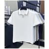 Nouveau polo d'été pour homme à manches courtes, couleur unie, respirant, T-shirt décontracté
