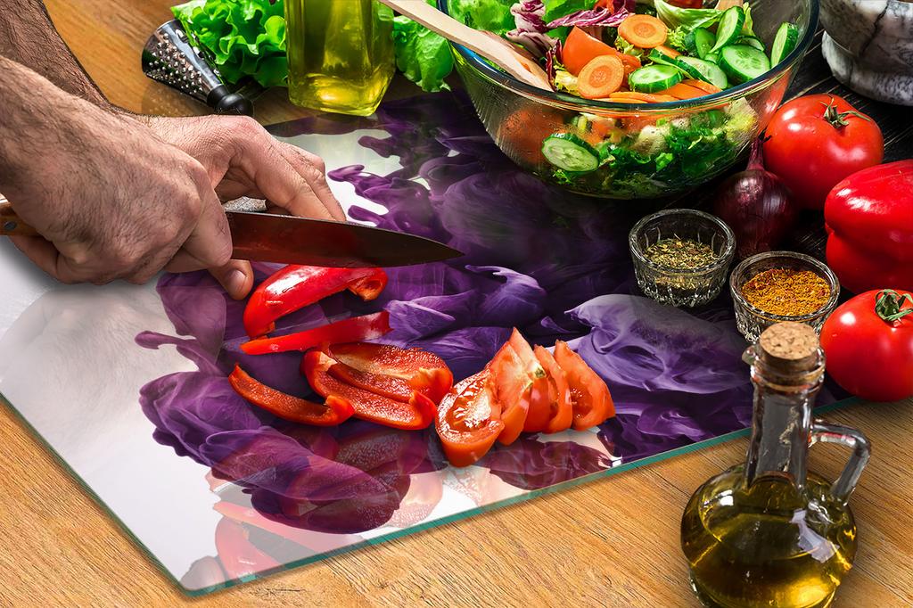 GLASS CUTTING BOARD 45x52 Abstract