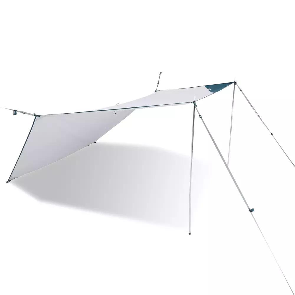 DECATHLON Canopy Manual Construction Sunshade and Rain Shelter Multifunctional Large Space Outdoor Camping Accessories