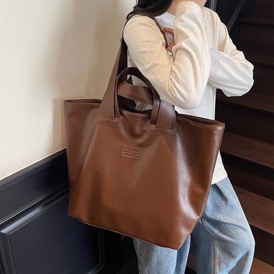 Tote Bag Women's Handbag Large Capacity Shoulder Bag Soft Leather Underarm Bag