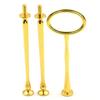 2/3-lags Cake Rod Plate Stativ Håndtak Fitting Hardware Wedding Party Supplies