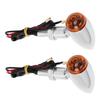 Motorcycle Waterproof Turn Signal Light Indicator Lamp Modification Accessory (Electroplating)