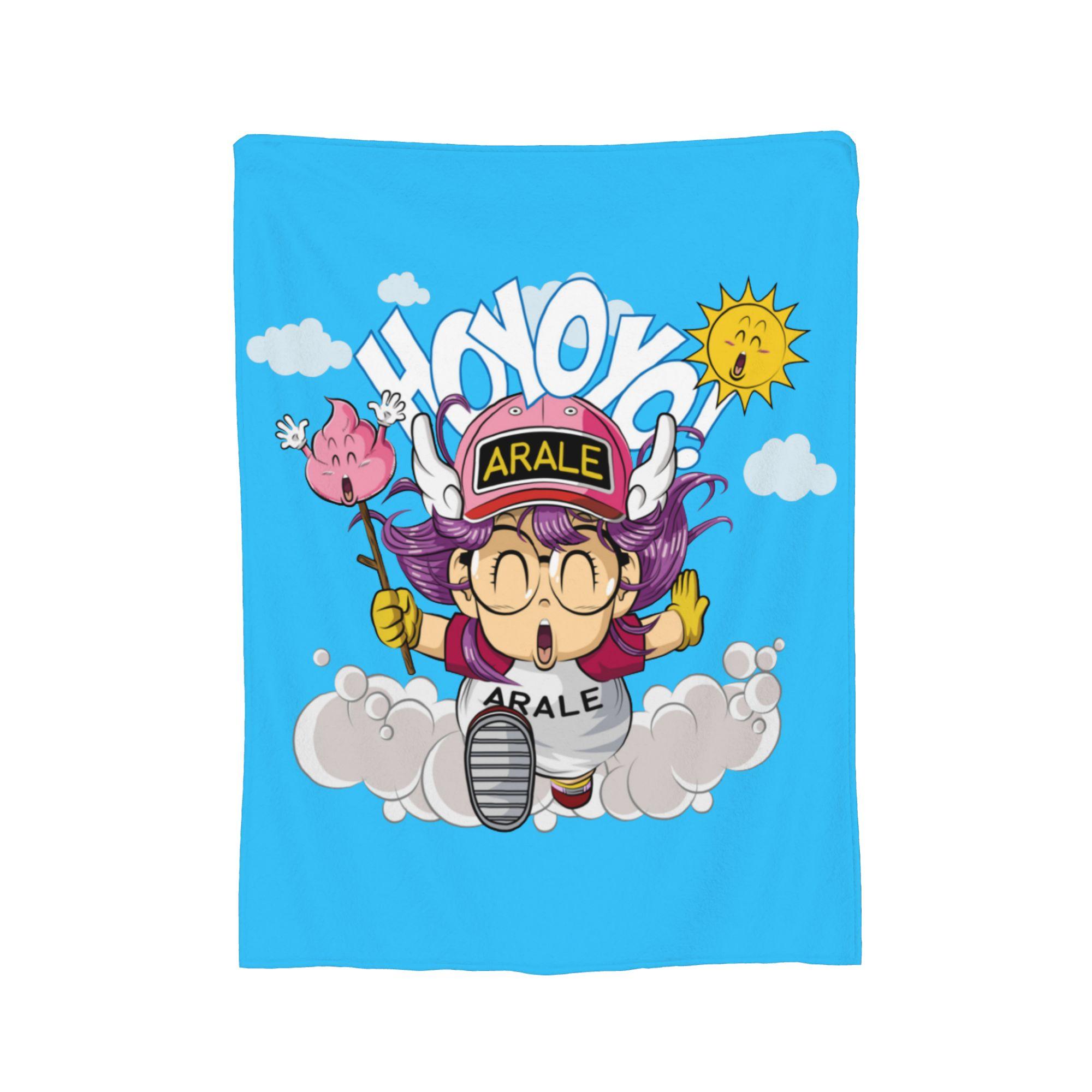 

Arale Blanket Coral Fleece Plush Decoration Dr Slump 80s Multifunction Ultra-Soft Throw Blanket for Sofa Office Bedspreads 75x90cm